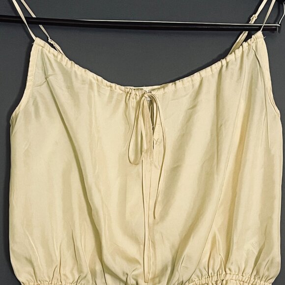 NWT Weekend Los Angeles Cropped Yellow Camisole Small - Picture 2 of 5